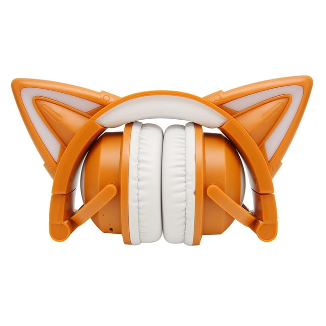 Auriculares con orejas de gato auriculares con orejas de gato liderados auriculares con orejas de gato abs auriculares con estéreo lindo alta sensibilidad micrófono