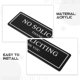 thumbnail image 3 of unbranded Señal No Solicitar Para Oficina Adhesiva Color Negro Fácil De Y Limpiar, 3 of 8
