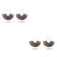 thumbnail image 3 of Jumpingount Pendientes creativos con borlas en forma de abanico para mujer, estilo nacional Ins, elegancia Vintage, moda, chica con estilo, joyería colgante Caqui 2piezas Jumpingount CBP207392, 3 of 5