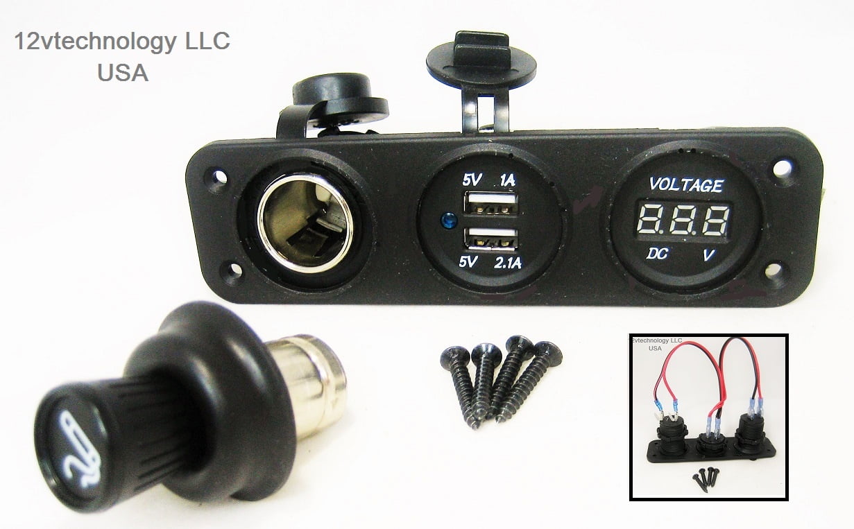 12 volt usb panel