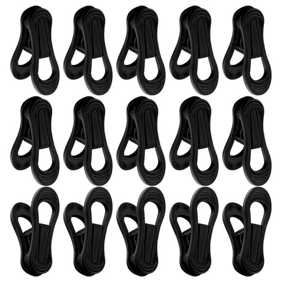 EXHUMKY Hanging Cloths Pin Clothes Drying Clips Black 25 Pcs