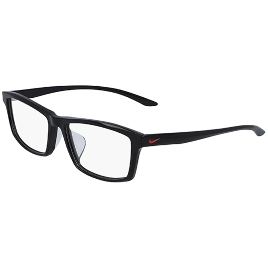 Nike Unisex Black Rectangular Eyeglass 