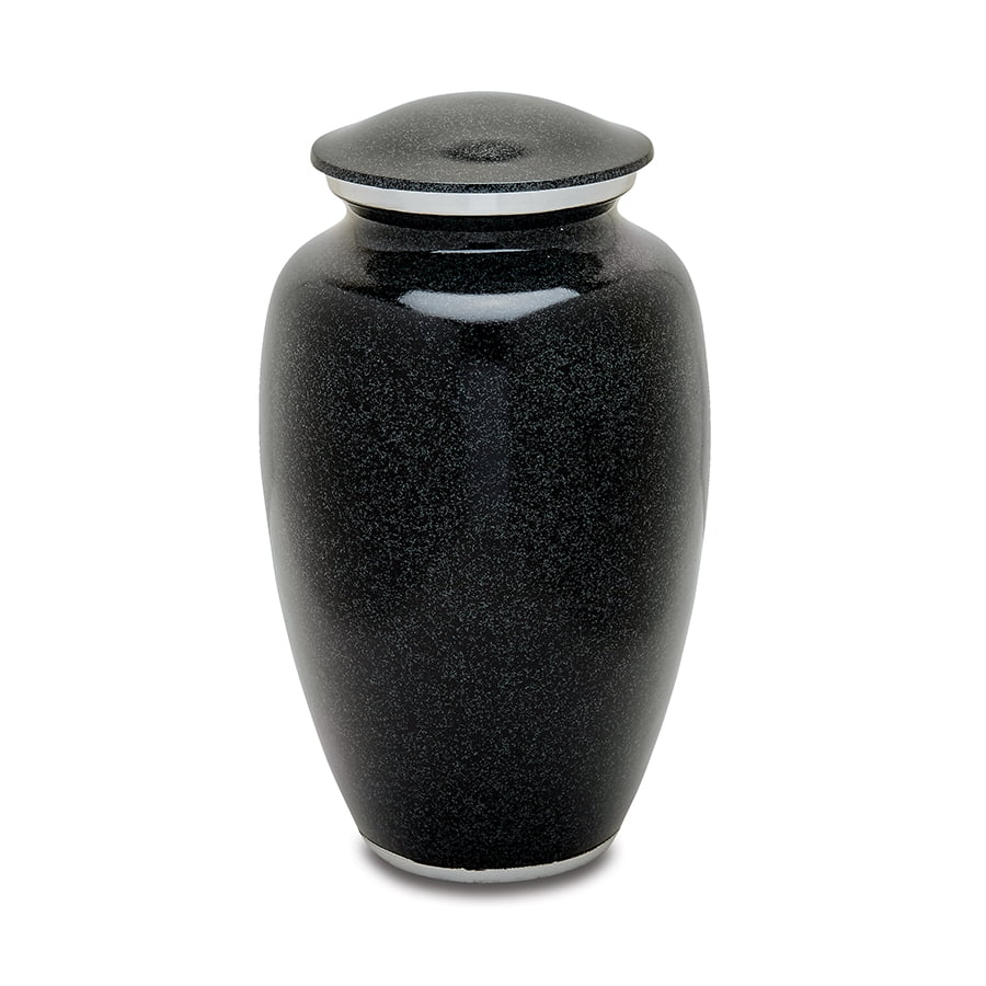 Urnsdirect2u Black Granite Adult Cremation Urn, 220 cubic inches