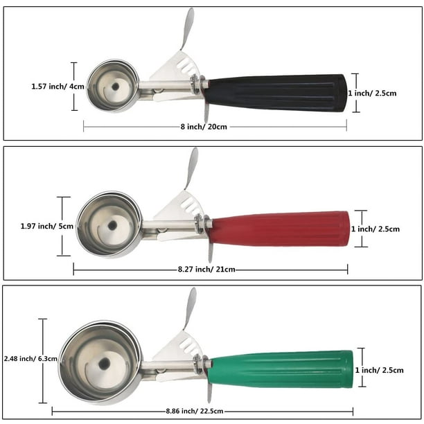 Ice Cream Scoop Set Multiple Size Large Medium Small Size Disher