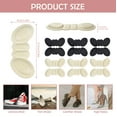 thumbnail image 2 of LELE LIFE 12 Pairs Heel Pads for Shoes Too Big, Anti Slip Heel Inserts Protectors Filler, Grips Cushions for Loose Shoes, 0.24in Thick, 2 of 7