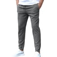thumbnail image 2 of Men's Lightweight Hiking Pants Quick Dry Outdoor Sweatpants with Pockets for Athletic Workout Casual Travel Gray M, 2 of 5