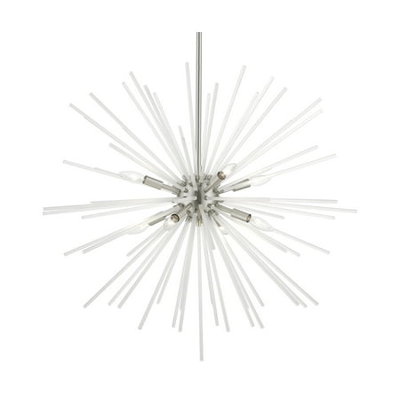 

Livex Lighting 48828 Uptown 8 Light 34 Wide Commercial Abstract Sputnik Chandelier -