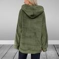 thumbnail image 5 of FNFYFH Womens Oversized Sherpa Hoodie Fuzzy Fleece Sweatshirt Hooded Casual Long Sleeve Fluffy Pullover Tops with Pockets, 5 of 9