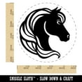 thumbnail image 2 of Horse Head Flowing Mane Stallion Self-Inking Rubber Stamp Ink Stamper - Black Ink - Large 1-1/2 Inch, 2 of 7
