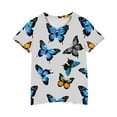 thumbnail image 4 of Virmaxy (3-10 Years) Boys Girls Fashion Cute Printed Shirt Toddler Children's Casual Short Sleeve Cotton Tops Summer Loose Trend Pullover Shirt Multicolor-8 110, 4 of 4