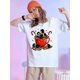 thumbnail image 1 of Cinnamon Cheerful Marshmallow Scene Women's Comfit T-shirt, 1 of 2