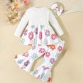 thumbnail image 4 of HCNTES Baby Girl Clothes Fall Winter Girl's Long Set Graphic Tees T Shirt Shorts Two Piece Outfits Vacation Clothes, 4 of 9