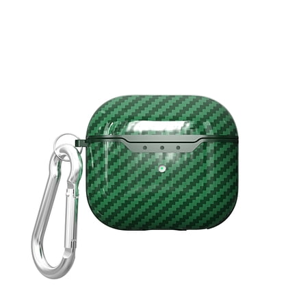 New AirPods (3rd Generation) Case TECH CIRCLE Portable Lightweight Case with Metal Clasp Scratch Resistant Nice Cute Carrying Case for Apple AirPods (3rd Generation) 2021 Release (Green)