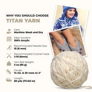 Mary Maxim Bulky Yarn, Weight 5 Chunky Yarn for Crocheting and Knitting - Cottonwood