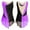 Purple, variant on Aiihoo Kids Girls Shiny Rhinestone Mesh Leotard Splice Figure Skating Jumpsuit Gymnastics Leotard Dress Red 6