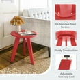 thumbnail image 5 of Dycanpo Outdoor Side Table for Patio, Small Round End Table Weather-Resistant for Living Room, Bedroom, Red, 5 of 9