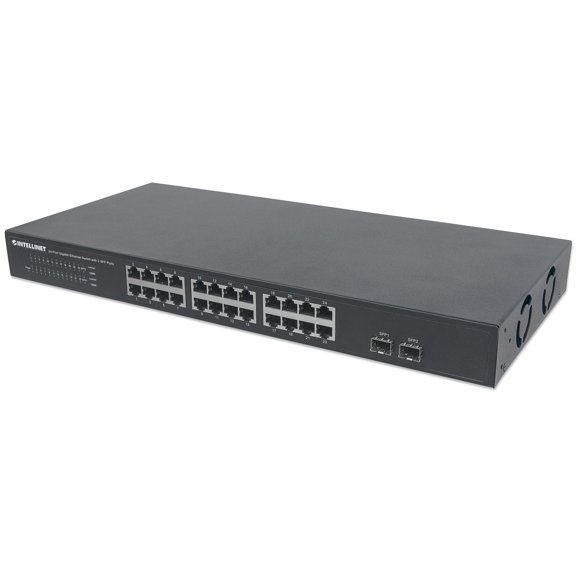 Intellinet 561044 dispositivo de redes No administrado L2 Gigabit Ethernet (10/100/1000) 1U Negro Intellinet Network Solutions 561044