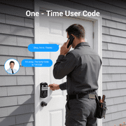 TOPVISION Fingerprint Door Lock, Smart Deadbolt Lock for Front Door, Keyless Entry, App Remote Control, Auto Lock