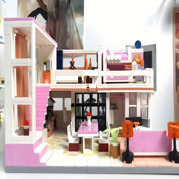 1220pcs Mini Room, Model Technology Building Blocks, Assembly Educational Building Blocks, Halloween/Christmas/Valentine's Day Gifts, Birthday Gifts