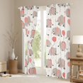 thumbnail image 3 of Manfei Cute Elephant Blackout Curtains Set of 2 (52x84 Each),Kawaii Zoo Animal Window Curtains,Gray Beige Pink Curtains and Drapes For Girls Boys,Microfiber Bedroom Decor, 3 of 6
