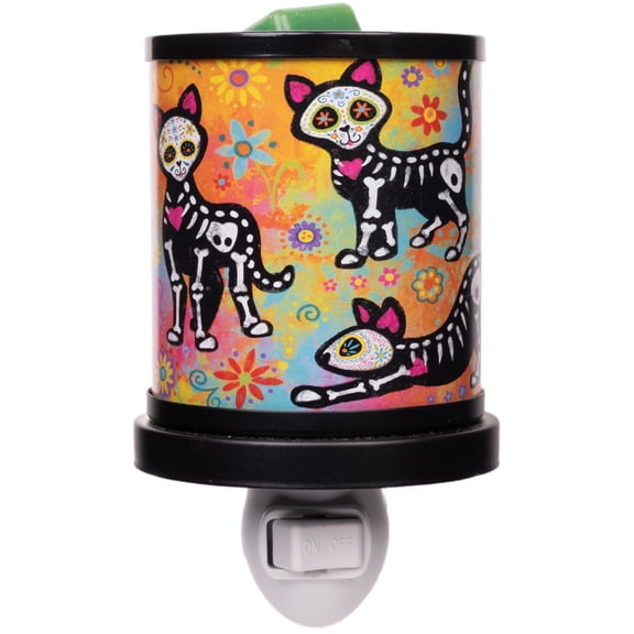 Scentsationals Day of The Dead Collection Scented Wax Cube Warmer Wax Melt Fragrance Melter - Electric Home Air Freshener Home Decor Candle Replacement Dia de los Muertos Decorations Cat Dance