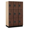 thumbnail image 2 of Salsbury  15 in. Triple Tier Designer Wood Locker - Mahogany - 3 x 6 ft. x 21 in., 2 of 4