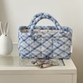 thumbnail image 3 of Yucurem Boho Quilted Fabric Storage Baskets for Organizing, Foldable Floral Laundry Hamper for Toys, Books, Towels, and Clothes, 8.86"x5.12"x4.72", 3 of 6
