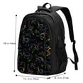thumbnail image 5 of Wukai Dinosaur Travel Laptop Backpack: Business Water-Resistant Bag with USB Charging Port, Ideal College Backpack for Men & Women, 5 of 6