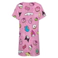 thumbnail image 5 of Hello Kitty Nightgowns for Women Short Sleeve Night Gown Soft Sleep Shirts Women's Sleepwear Print Sleep Dress, 5 of 7