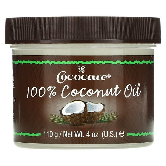 Cococare 100% Pure Coconut Oil - All Natural Coconut Oil for Skin and Hair, 4 OZ - 2 Pack