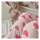 thumbnail image 2 of Pantalones de pijama de mujer patrón de corazón de fondo de pijama de niña rosa para pasear ANGGREK Otros, 2 of 8