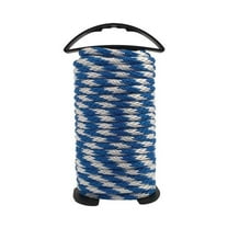 0.37 in. x 50 ft. Blue & White Solid Braided Polypropylene Rope