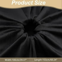 1 pc 1.7 yard 39.4 Inch Wide Stretch Velvet Fabric Soft Stretchy Fabric for DIY Sewing Upholstery Apparel Costume Craft (Black)