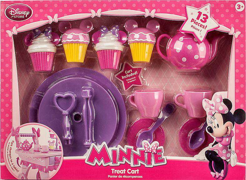 minnie mouse tea set cart