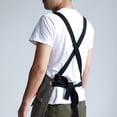 thumbnail image 5 of lanema Unisex Canvas Work Apron Cross-Back Adjustable Shoulder Strap Handcraft Bib with Multi Tool Pockets for Woodworking, 5 of 16