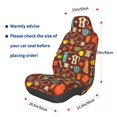 thumbnail image 3 of Rateoe Retro Coffee Print Car Seat Cover,Elastic Car Seat Protector,Washable Durable Automotive Seat Cover Car Interior Accessories, 3 of 5