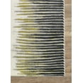 thumbnail image 3 of Abani Laguna Collection Abstract Striped 5' x 8' Yellow and Grey Modern Area Rug, 3 of 5
