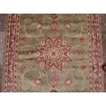 thumbnail image 2 of Wow Gold Green Floral Medallion Rectangle Area Rug Hand Knotted Wool Silk Carpet (5 x 3)', 2 of 9