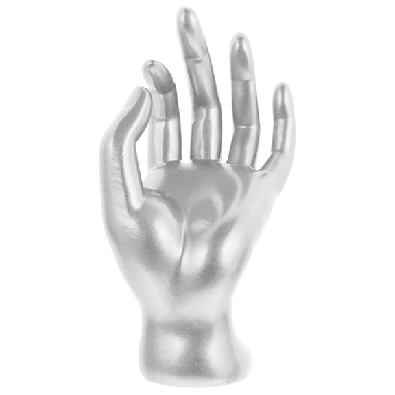 YSNOOWE Jewelry Display Stand Silver Hand Shaped Simple Design for Jewelry Rack 1Set 3X3.1in