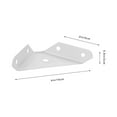 thumbnail image 3 of 20 Pcs Cabinet Angle Code Shelf Brackets Countertop Support Brackets Angle Brackets Cabinet Corner Brace, 3 of 6