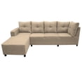 thumbnail image 1 of Sala Esquinera El Bazar Store Freya Beige 275x160 cm Tela Lino Modular, 1 of 5