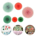 thumbnail image 2 of CIMAXIC Paper Fan Pendant Assorted Color Folding Decor for Weddings and Events 6Pcs, 2 of 7