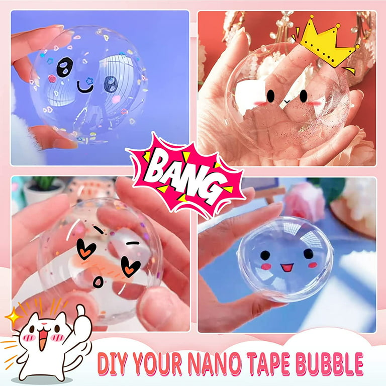 Nano Tape Bubble Kit Nano Double Sided Adhesive Tape Super Elastic Bubble  Party