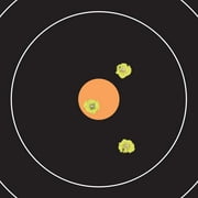 EZ Aim Bullseye Paper Shooting Targets, 12.5W x 12.5H, 0.39 lb, 4-Pack, Multi