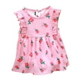 thumbnail image 1 of Birdeem Robe à Manches Courtes à Col Rond Mode Filles Été Nouvelle Robe à Manches Courtes à Volants avec Poches Robe Imprimée à Col Rond Robe Débardeur Douce, 1 of 12