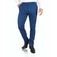 thumbnail image 2 of Pantalón de vestir chino para hombre de corte slim fit de gabardina de algodón premium., 2 of 5