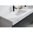 thumbnail image 4 of Manarola 48" Dark Gray with Thick Quartz Wall Mount Bathroom Vanity, 4 of 9