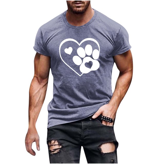 Haut à Manches Longues Funicet, Hauts à Manches Longues, T-Shirt pour Homme à Manches Longues à Col Rond Assorti de Couleurs Imprimé Fallow