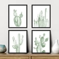 thumbnail image 2 of PixonSign 4 PCS Adhesive Canvas Poster Pastel Southwest Desert Cactus Prints Nature Wilderness Digital Modern Art Decorative Multicolor Botanical Floral Elements Art Set for Home - 12"x16" Black, 2 of 5