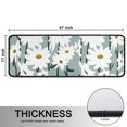 thumbnail image 5 of Kitchen Rugs Sets Of 2,Gray Daisy Flower White Blooms Pattern Anti Fatigue Kitchen Mat Rugs Non Slip Washable,Decorative Kitchen Floor Mats for Kitchen,Sink,Laundry,17"x47"+17"x47", 5 of 5